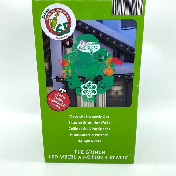 The Grinch LED Whirl A Motion and Static Projector Light Show New - Picture 6 of 6